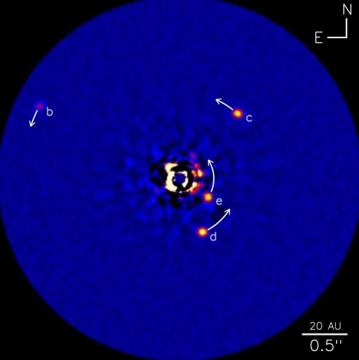 Знімок газового гіганта HR 8799c