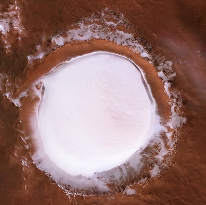 Марс, кратер Корольова