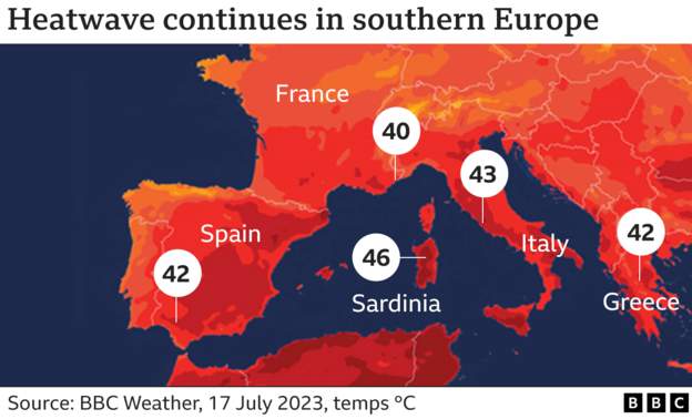 Спека на півдні Європи